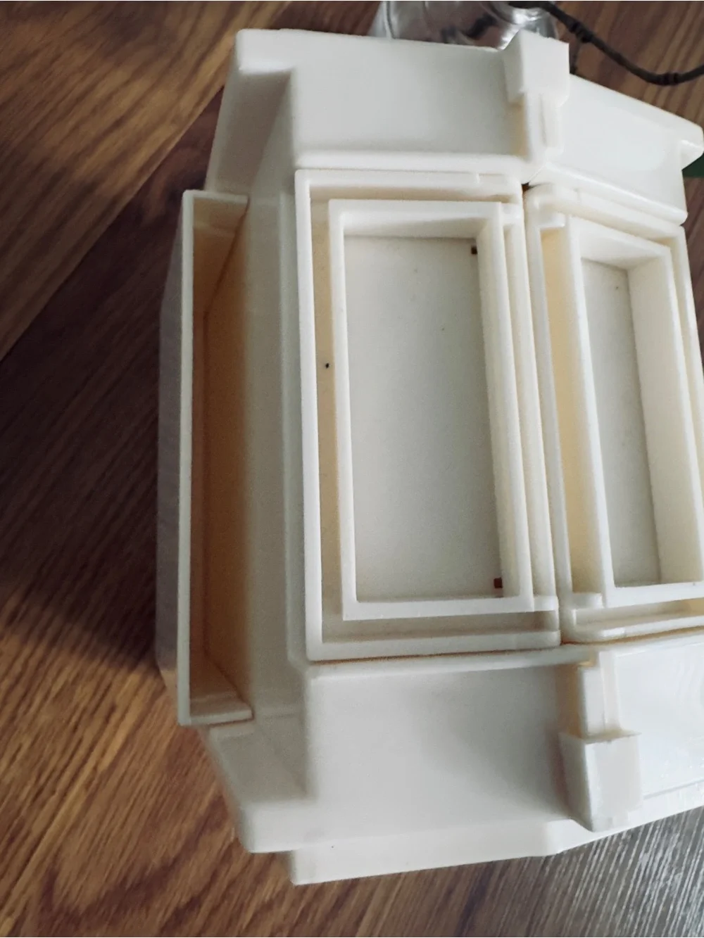 Vintage Singer Home Chest Folding Sewing Storage Caddy 1983 Plastic Carry Case